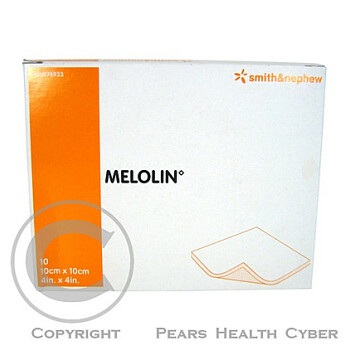 Krytí Melolin sterilní nepřilnavé na rány 10x10 cm / 10 ks