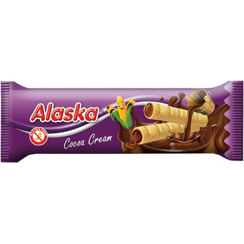 ALASKA Kukuřičné trubičky bez lepku kakaové 18 g