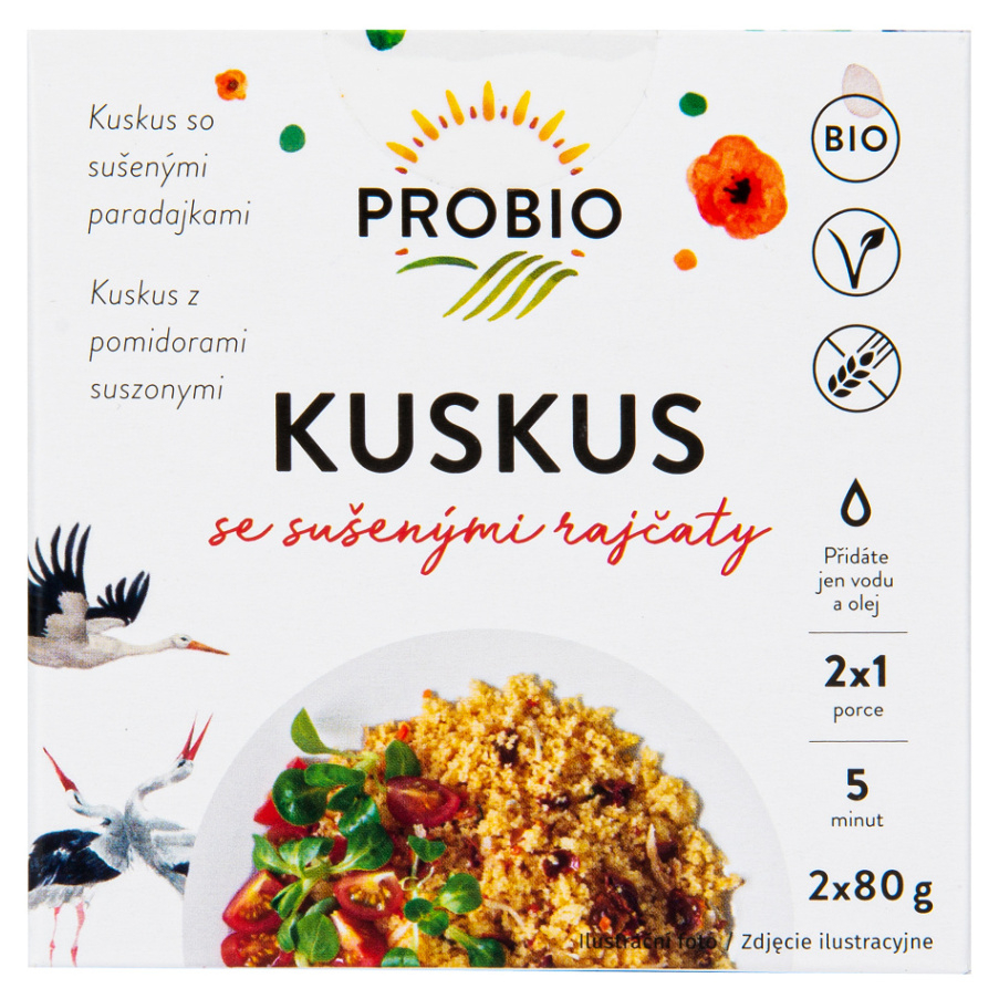 E-shop PROBIO Kuskus se sušenými rajčaty BIO 2 x 80 g