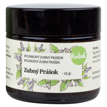 KVITOK Bylinkový zubní prášek 25 g (Přírodní zubní hygiena)