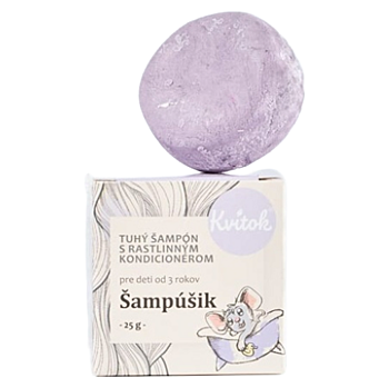 KVITOK Dětský tuhý šampon šampušik 25 g (Dětské šampony) - Zklidňující, Čistící