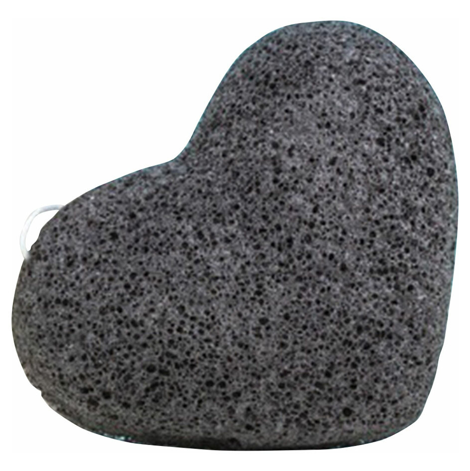 KVITOK Hloubkově čistící konjaková houbička s aktivním černým uhlím ve tvaru srdce 1 kus