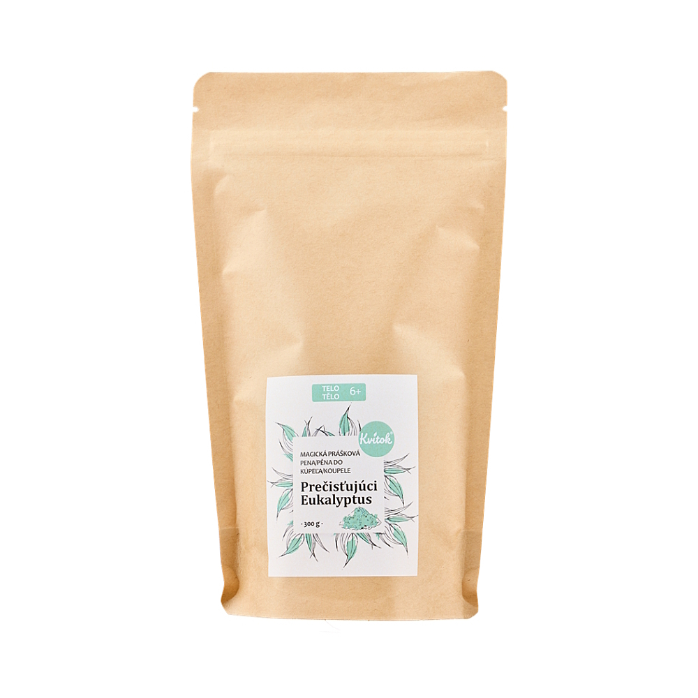 KVITOK Magická pěna do koupele pročišťující eukalyptus 300 g