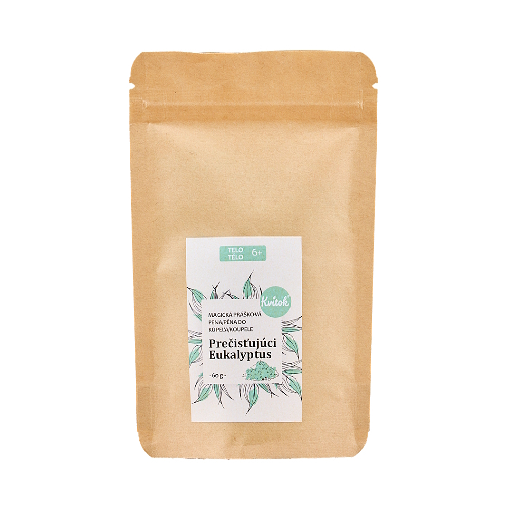 KVITOK Magická pěna do koupele pročišťující eukalyptus 60 g