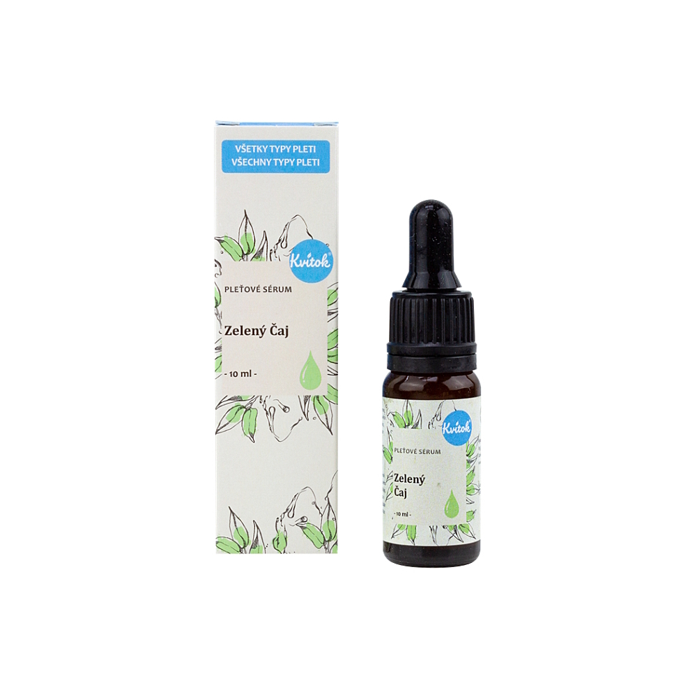 Kvitok Pleťové sérum - Zelený čaj (10 ml) koupíte na Lekarna.cz