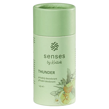 KVITOK Tuhý deodorant thunder 45 ml (Přírodní deodoranty a antiperspiranty) - Ochranný, Dezinfekční, Ošetřující, Přírodní