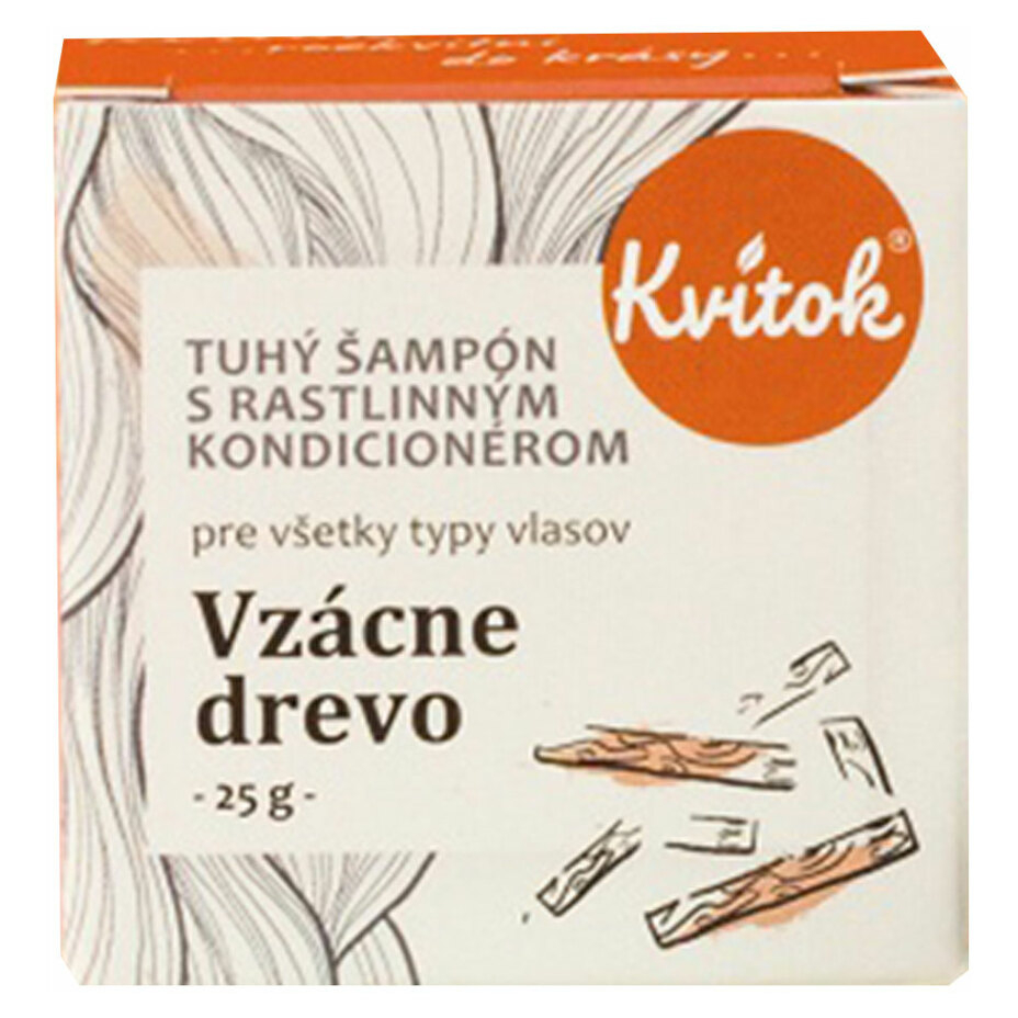 Levně KVITOK Tuhý šampón Vzácné dřevo XL 50 g