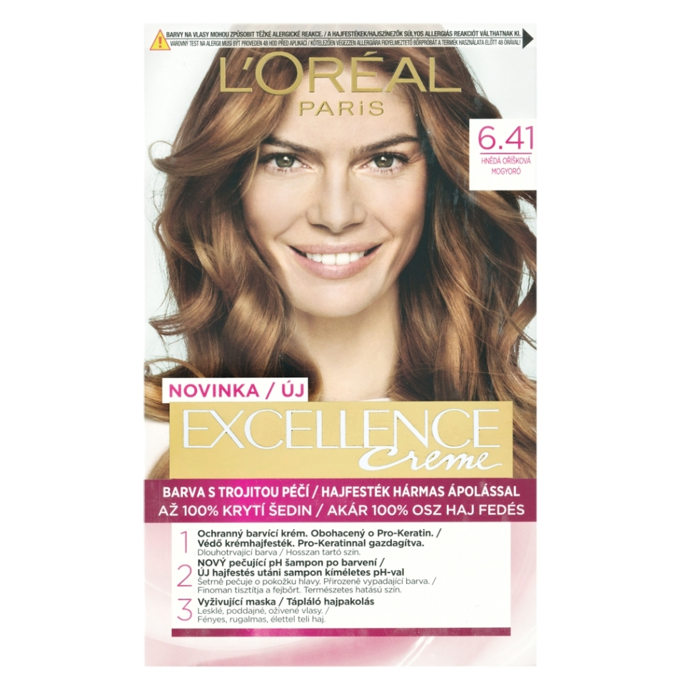 E-shop L'OREAL Excellence Creme Barva na vlasy 6.41 Hnědá oříšková