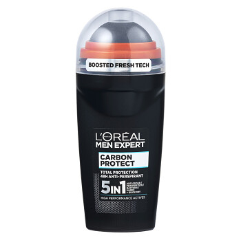 L'ORÉAL Men Expert 5in1 Antiperspirant Roll-on Carbon Protect 50 ml (Roll-on deodoranty) - Hypoalergenní