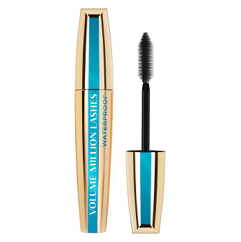 L'OREAL PARIS Volume Million Lashes Waterproof černá 10,2 ml (Řasenky) - Voděodolné, Větší objem, Tvarující, Pro citlivé očí