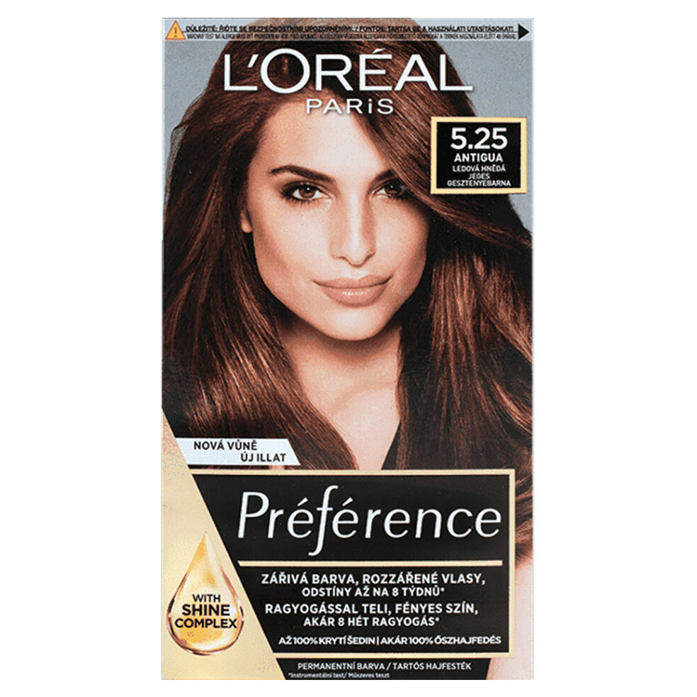 Levně L'OREAL Préférence Barva na vlasy 5.25/M2 Mahagonově čokoládová