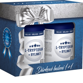 CLINICAL L-Tryptofan + bylinky 100 + 100 tobolek DÁRKOVÉ balení (Na energii, při únavě) - Vícesložkové