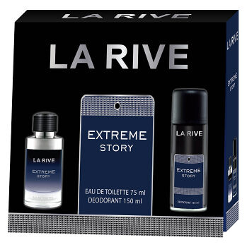 LA RIVE Extreme Story EdP 75 ml + deo 150 ml Dárkové balení (Kosmetické balíčky) - Sada