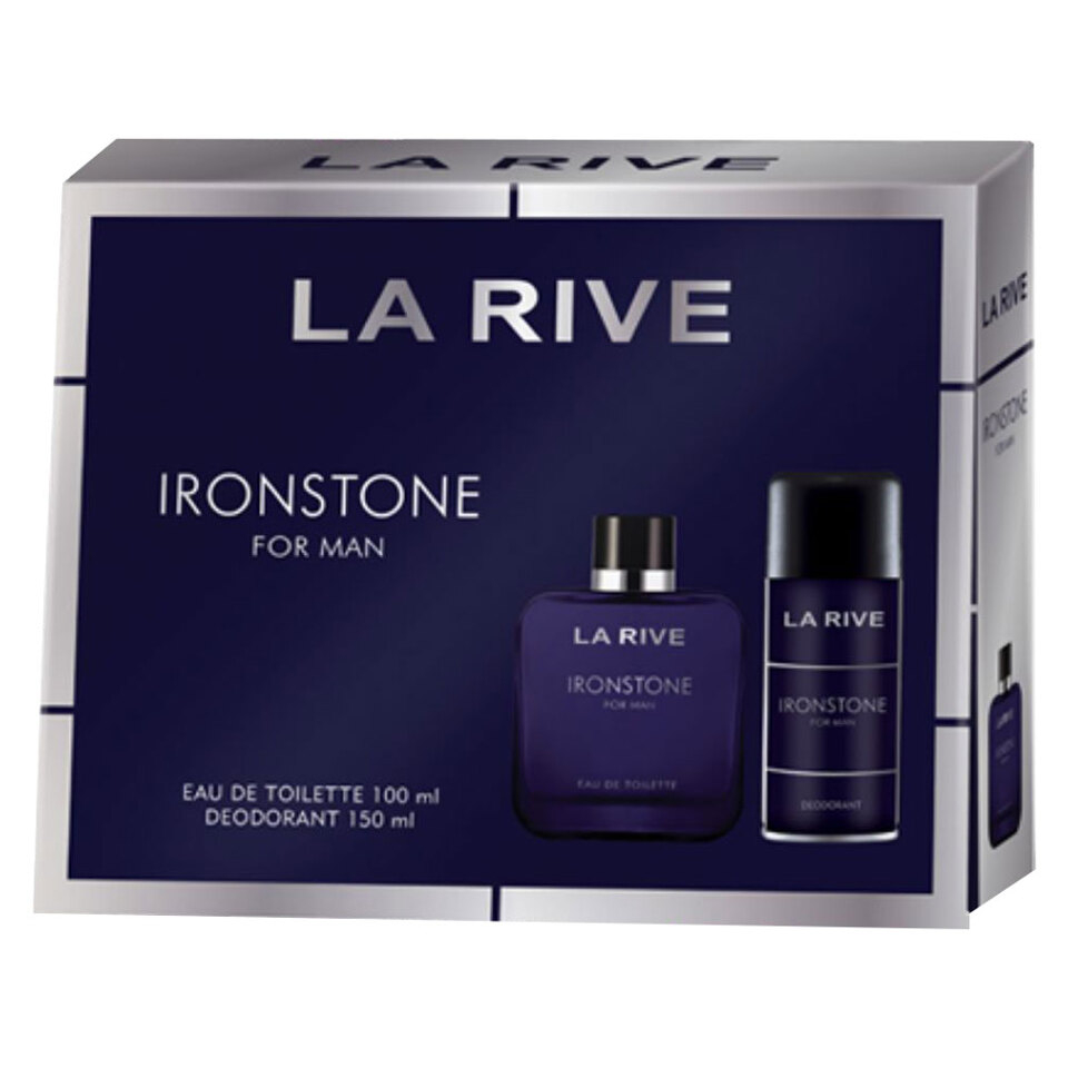 E-shop LA RIVE Ironstone EdT 100 ml + deo 150 ml Dárkové balení