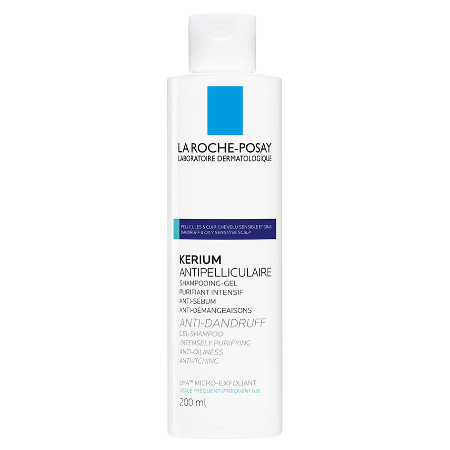 Levně LA ROCHE-POSAY Kerium Gelový šampon proti lupům 200 ml