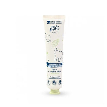 LA SAPONARIA Zubní pasta WonderWhite Máta a aktivní uhlí BIO 75 ml