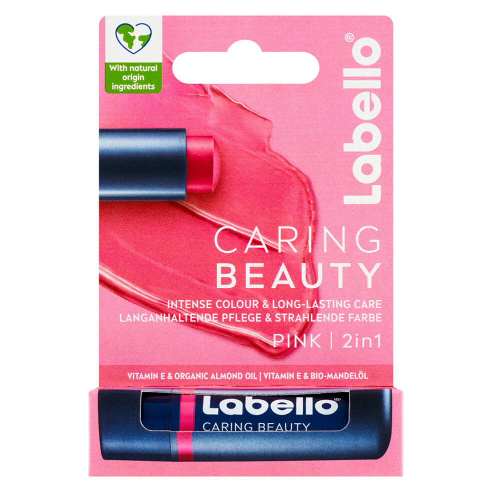 E-shop LABELLO Caring Beauty Barevný balzám na rty Pink 5,5 ml