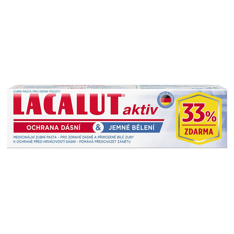 Levně LACALUT Aktiv ochrana dásní a jemné bělení zubní pasta 100 ml