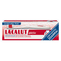 LACALUT Aktiv Zubní pasta Speciální edice + kartáček 75 ml