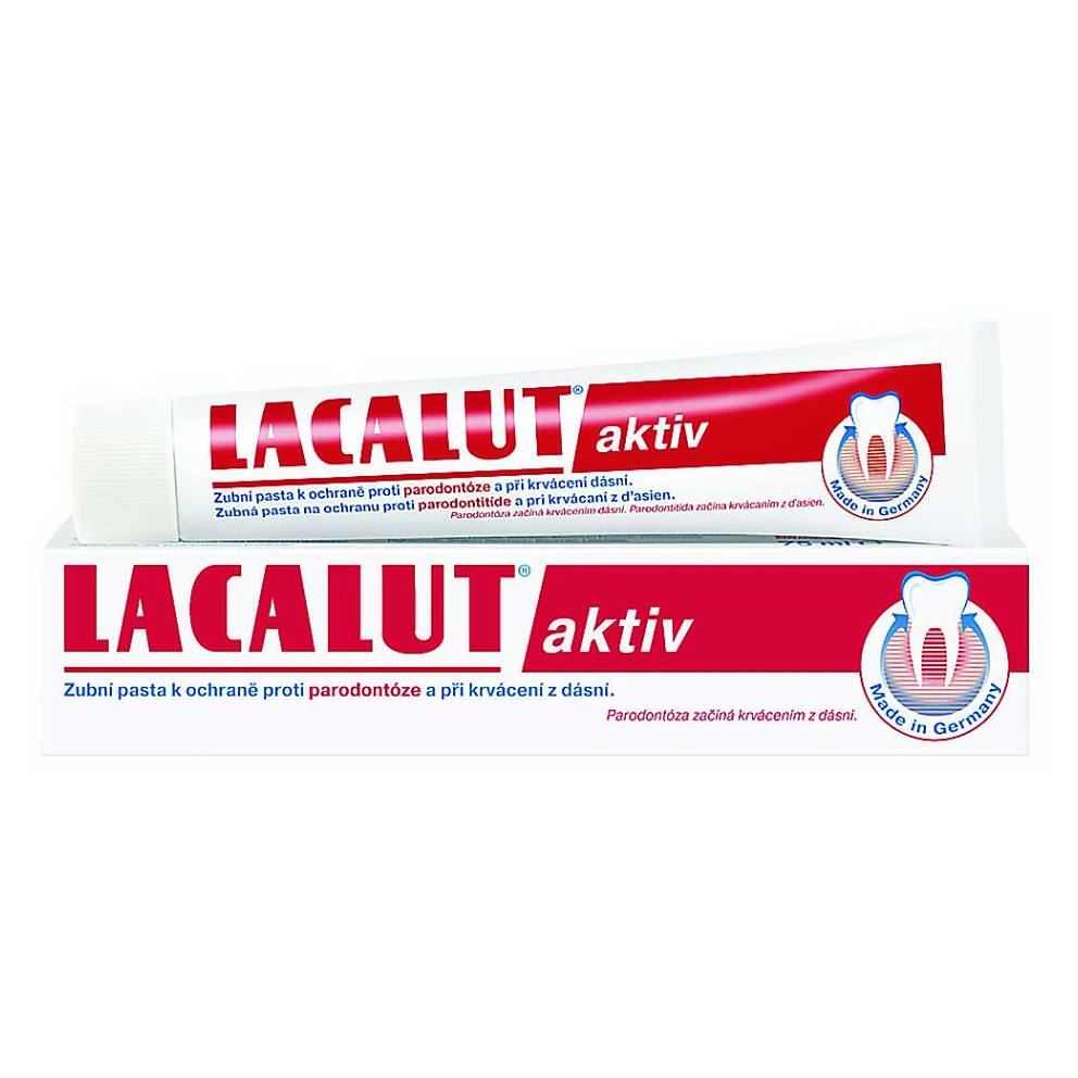 Levně LACALUT Aktiv Zubní pasta při parodontóze 75 ml