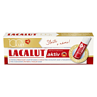 LACALUT Aktiv zubní pasta 75ml+balzám na rty 100 let edice
