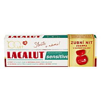 LACALUT Sensitive zubní pasta 75ml+dentální niť 100 let edice