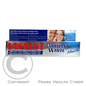 Lacalut zubní pasta Brilliant White Menta 50ml