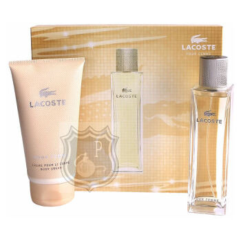 Lacoste Pour Femme - parfémová voda s rozprašovačem 90 ml + tělový krém 150