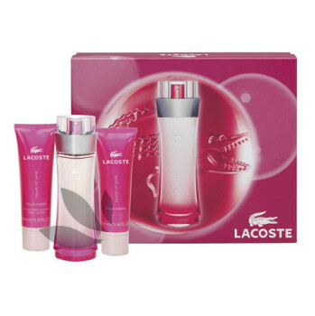 Lacoste Touch Of Pink - toaletní voda s rozprašovačem 50 ml + sprchový gel 50 ml + tělové mléko 50 ml