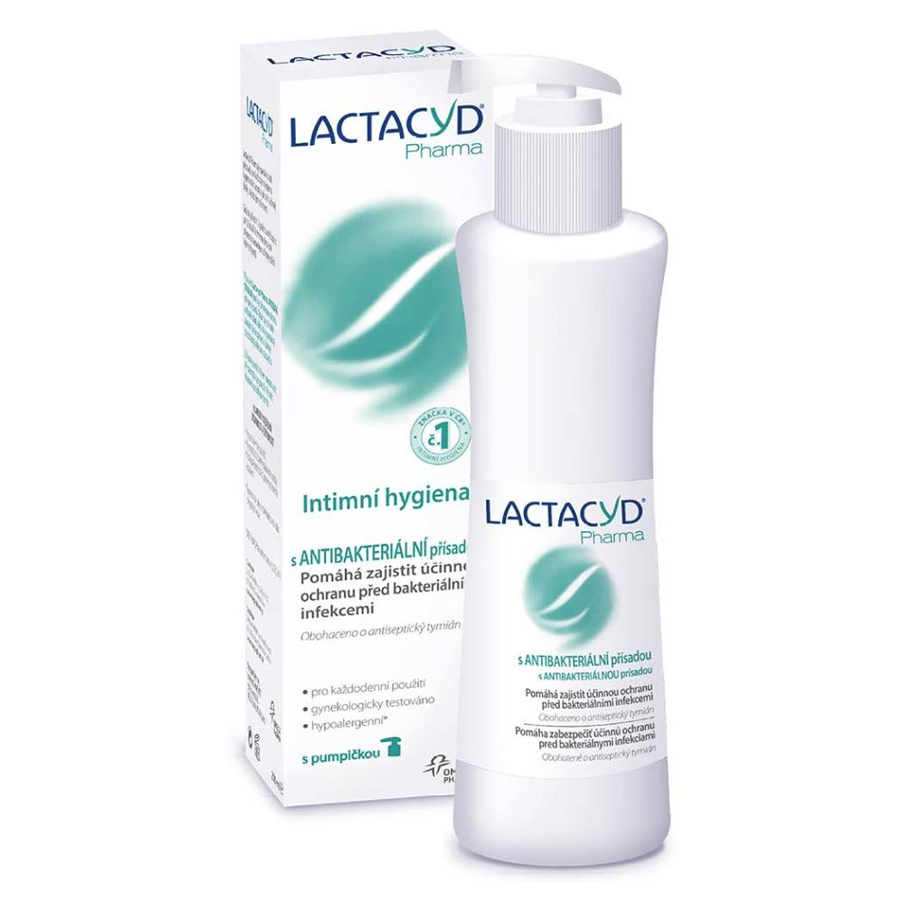 Levně LACTACYD Pharma Intimní mycí emulze Antibakteriální 250 ml
