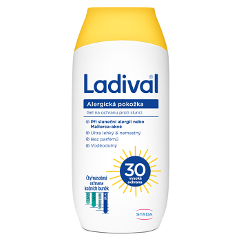 LADIVAL Gel na opalování Alergická pokožka SPF30 200 ml (Dermokosmetika opalovací mléka a gely) - Dermokosmetika