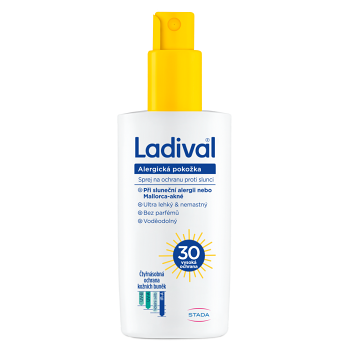 LADIVAL Sprej na opalování Alergická pokožka SPF30 150 ml (Dermokosmetika opalovací mléka a gely) - Dermokosmetika, Ochranný