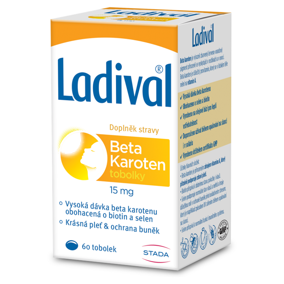Levně LADIVAL Beta karoten 15 mg 60 tobolek
