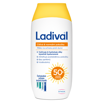 LADIVAL Mléko na opalování Citlivá & Normální pokožka SPF50+ 200 ml (Dermokosmetika opalovací mléka a gely)