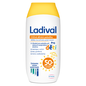 LADIVAL Dětské mléko na opalování SPF50+ 200 ml (Dětské opalovací krémy) - Voděodolné, Dermokosmetika