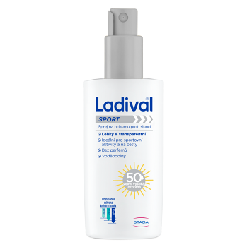 LADIVAL Sprej na opalování Sport SPF50+ 150 ml (Dermokosmetika opalovací mléka a gely) - Dermokosmetika