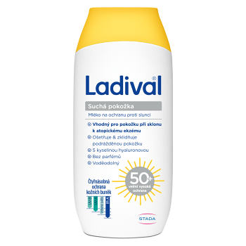 LADIVAL Opalovací mléko Suchá pokožka SPF50+ 200 ml (Dermokosmetika opalovací mléka a gely) - Voděodolné
