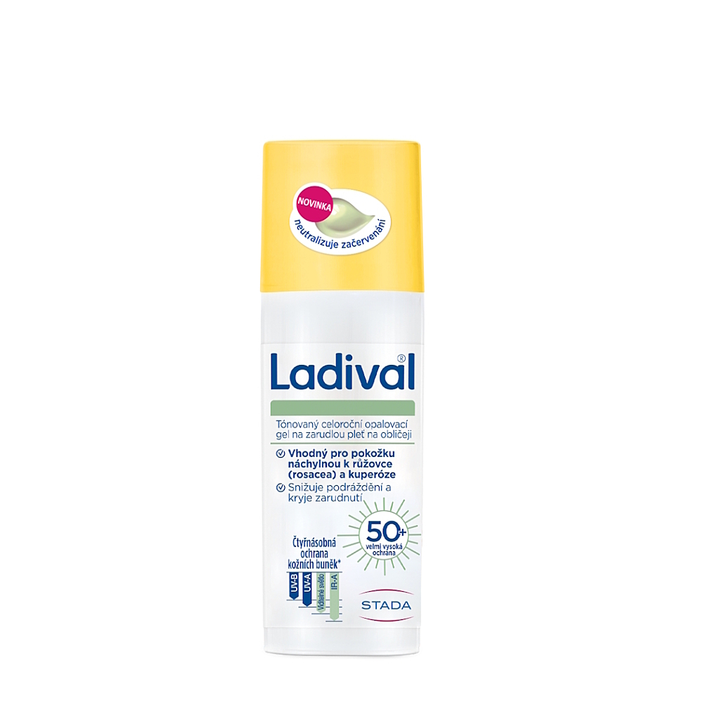 Ladival opal.gel zarudlá pleť obličej OF50+ 50ml