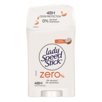 LADY SPEED STICK Zero% Dámský tuhý deodorant  Fresh Coconut  40 g (Tuhé deodoranty) - Parfémované