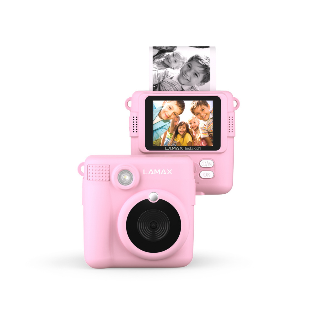 E-shop LAMAX InstaKid1 Pink dětský fotoaparát růžový