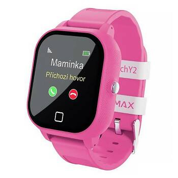 LAMAX WatchY2 Pink dětské chytré hodinky s GPS růžové