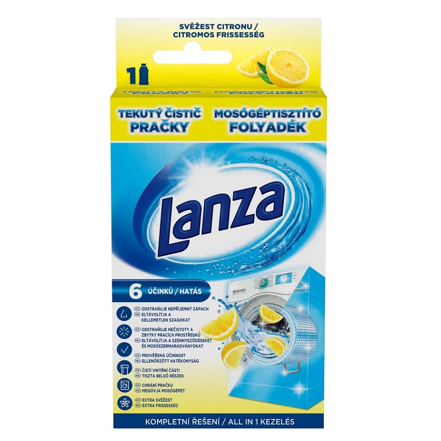 E-shop LANZA Tekutý čistič pračky Lemon 250 ml