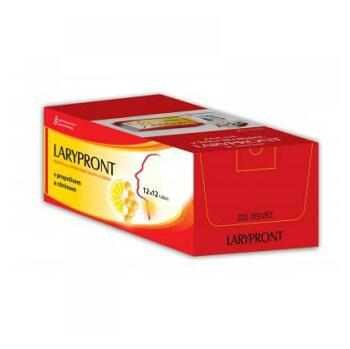 LARYPRONT s propolisem a citrónem 12x12 tablet