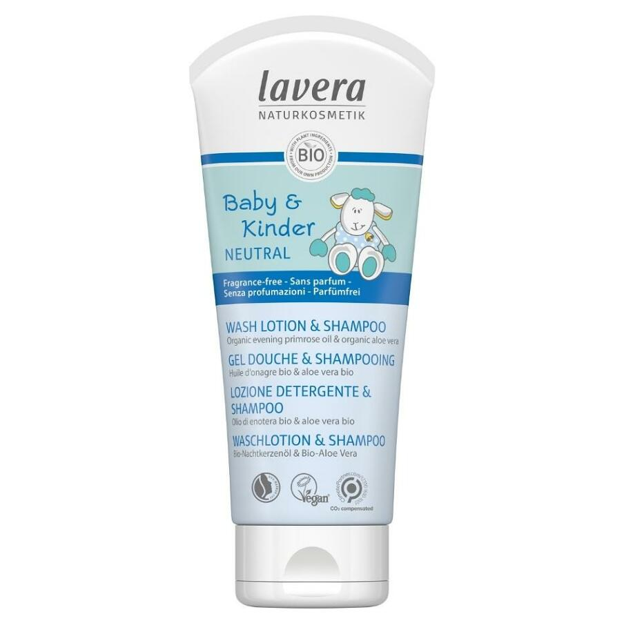 E-shop LAVERA Baby&Kinder Neutral Vlasový a Tělový šampon 200 ml