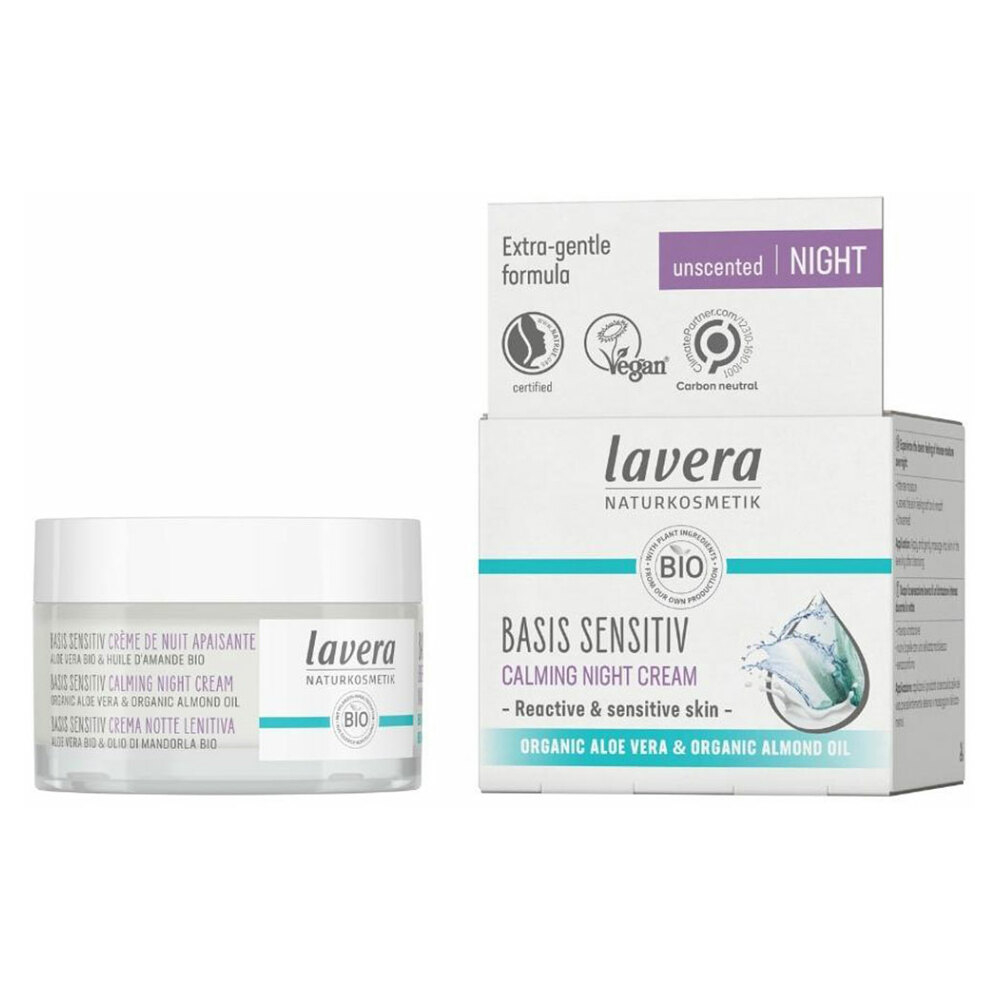 E-shop LAVERA Basis Sensitiv zklidňující noční krém bez parfemace 50 ml