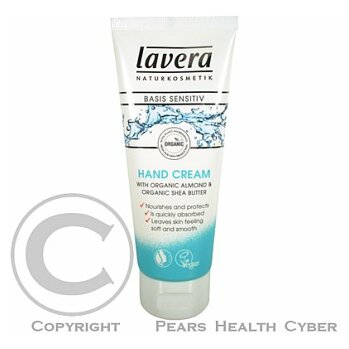 Lavera Krém Na Ruce Base Sensitiv  75ml  (Přírodní péče o ruce a nohy) - Vyživující, Regenerační