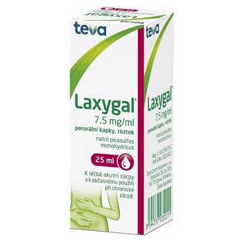 LAXYGAL Kapky, roztok 7.5mg/ml 25ml (Zácpa a projímadla) - Jednodruhové