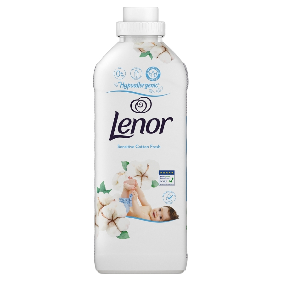 Levně LENOR Sensitive Cotton Aviváž 37 praní 925 ml