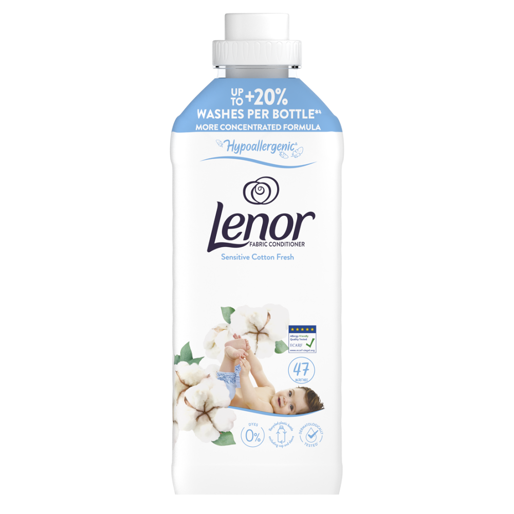 LENOR Sensitive Fresh Aviváž 94 praní 2 x 987 ml