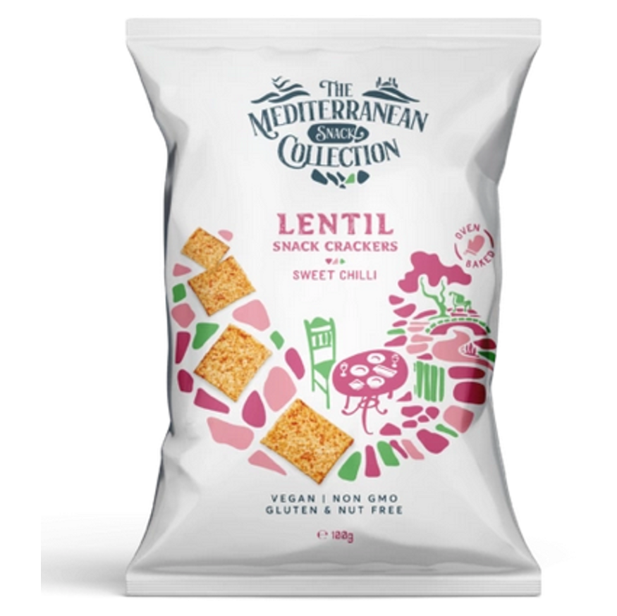 Levně BOMBUS Lentil snack crackers sweet chilli 100 g